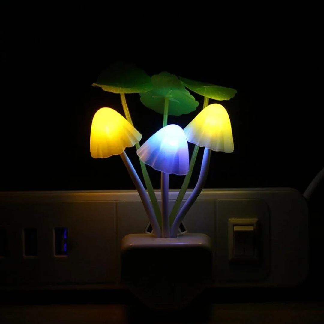 Lámpara Seta Mágica LED — Luz Nocturna Decorativa