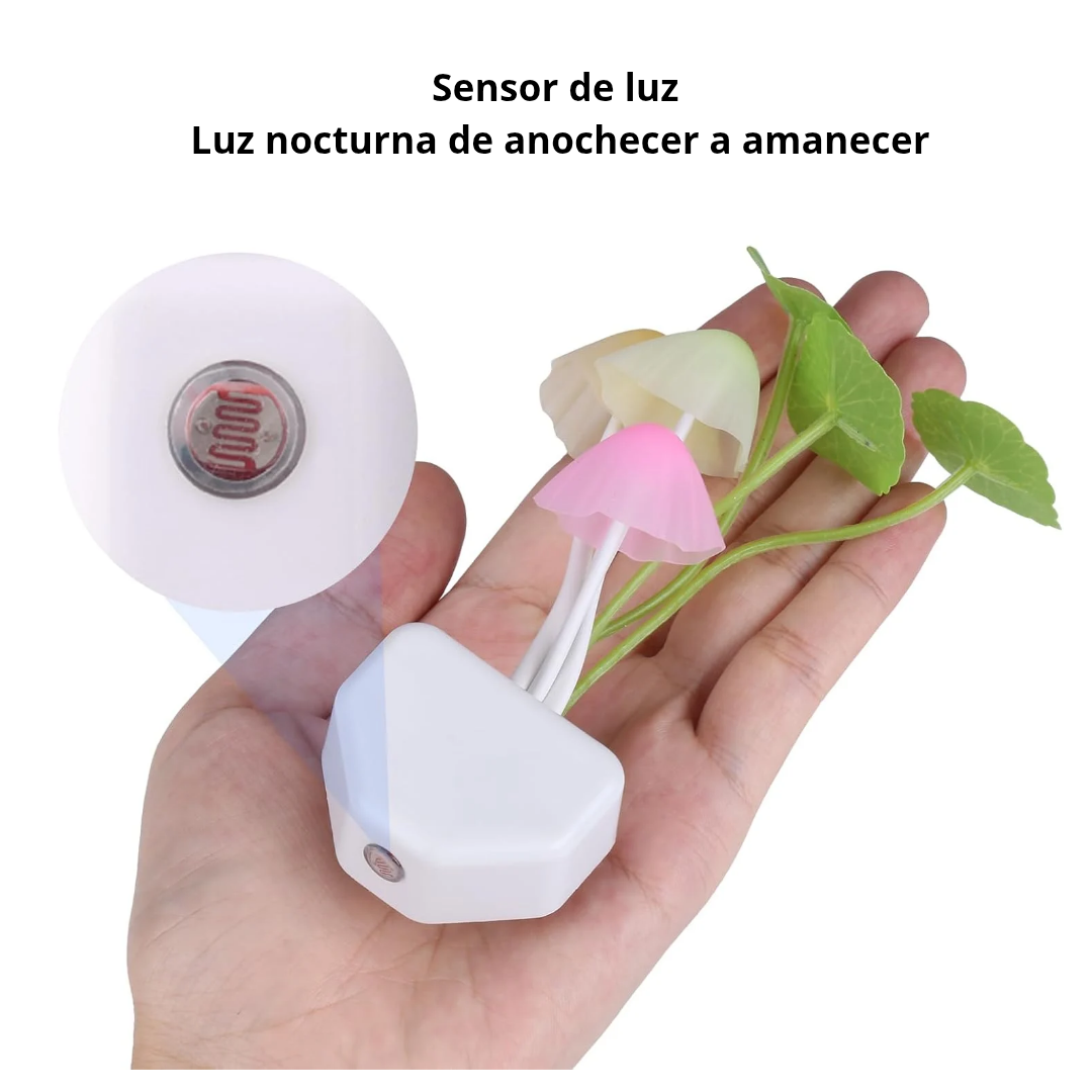 Lámpara Seta Mágica LED — Luz Nocturna Decorativa