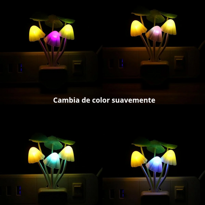 Lámpara Seta Mágica LED — Luz Nocturna Decorativa